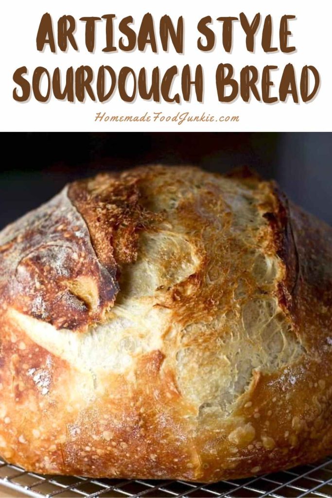 artisan style sourdough bread