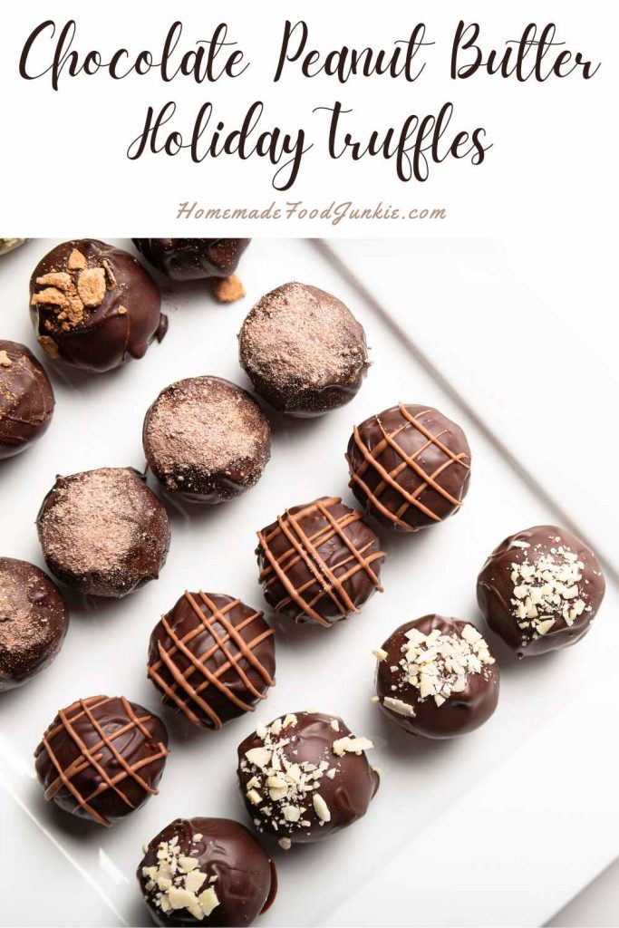 chocolate peanut butter truffles