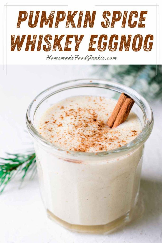 pumpkin spice whiskey eggnog