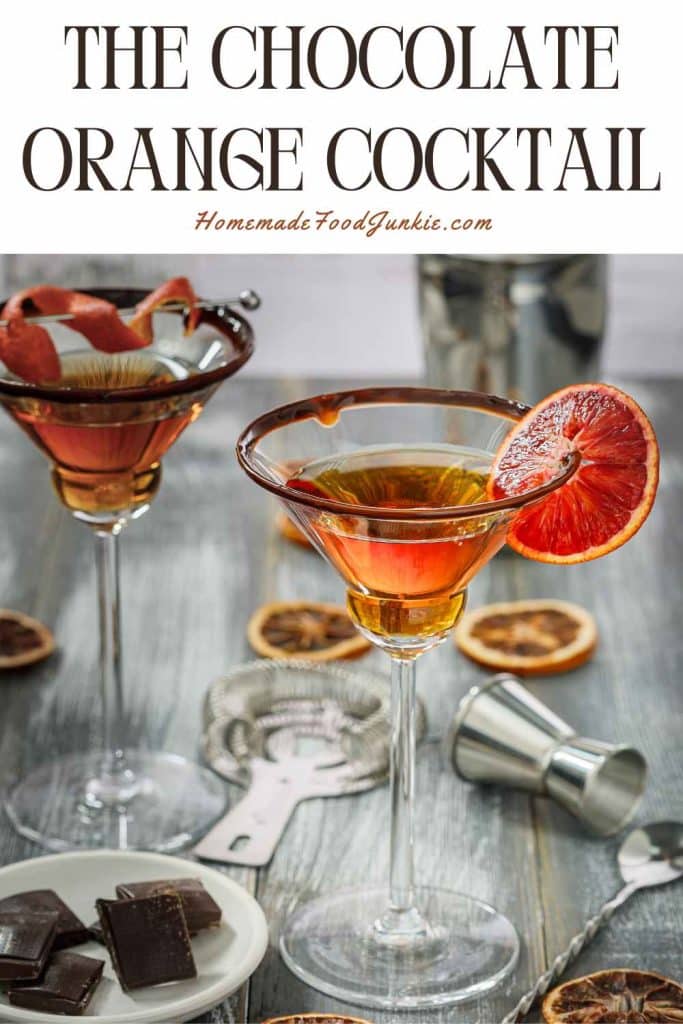the chocolate orange cocktail