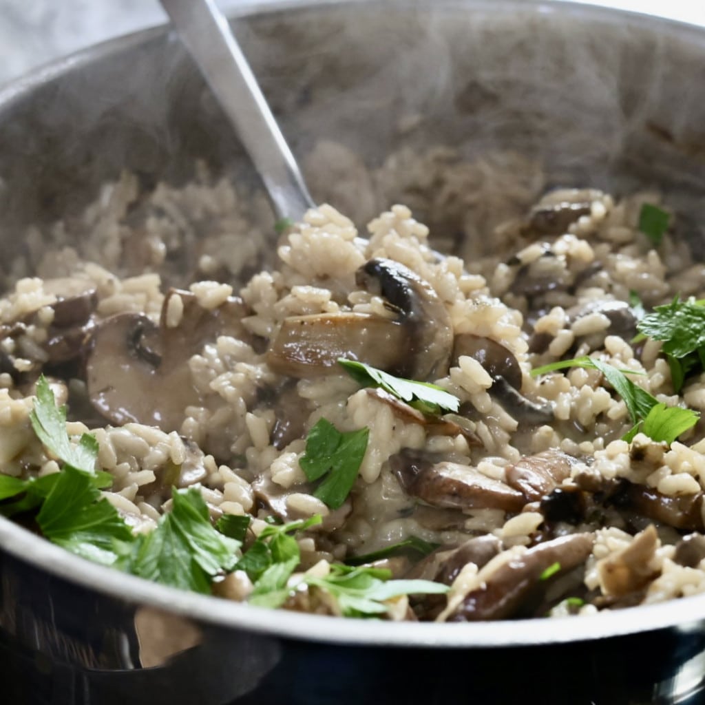 mushroom risotto