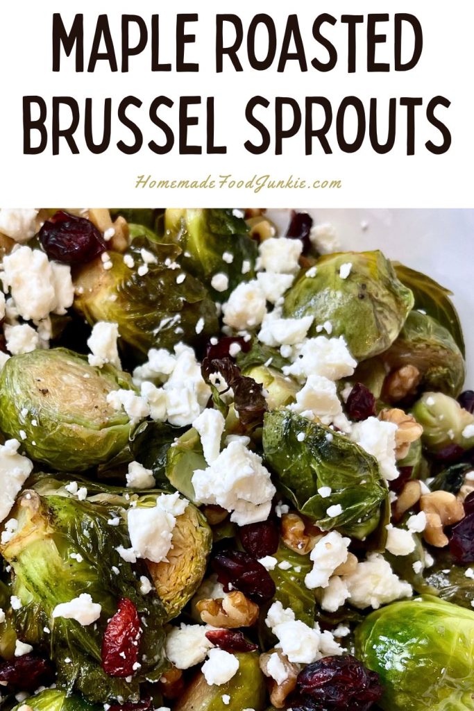 maple roasted brussel sprouts