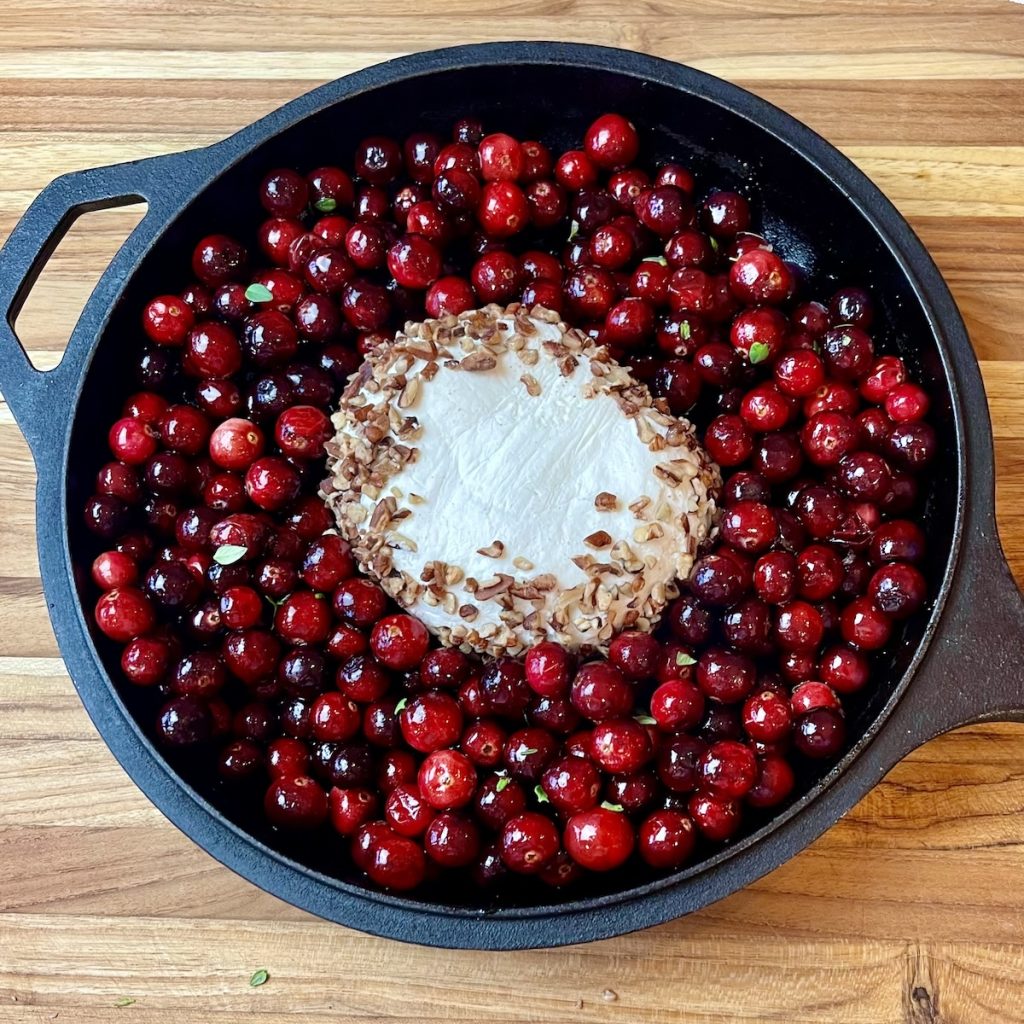 Baked Goat Cheese Roasted Cranberry Appetizer