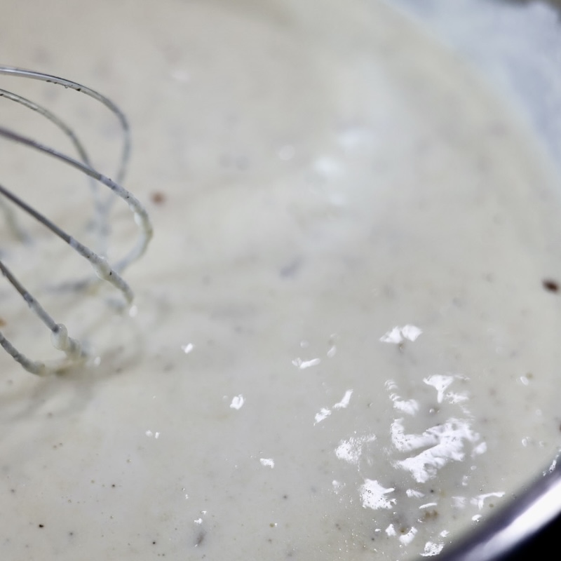 Creamy lemon parmesan sauce