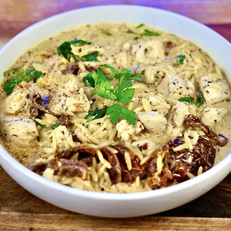 Marry Me Chicken Orzo skillet dinner is quick pasta dinners taken to amazing.