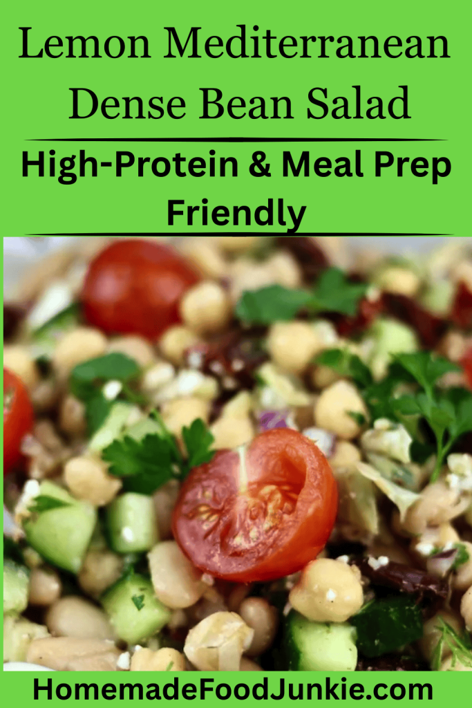 dense bean salad pin