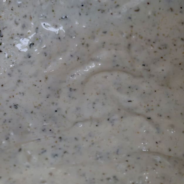 whisked dressing for Italian Grinder Pasta Salad