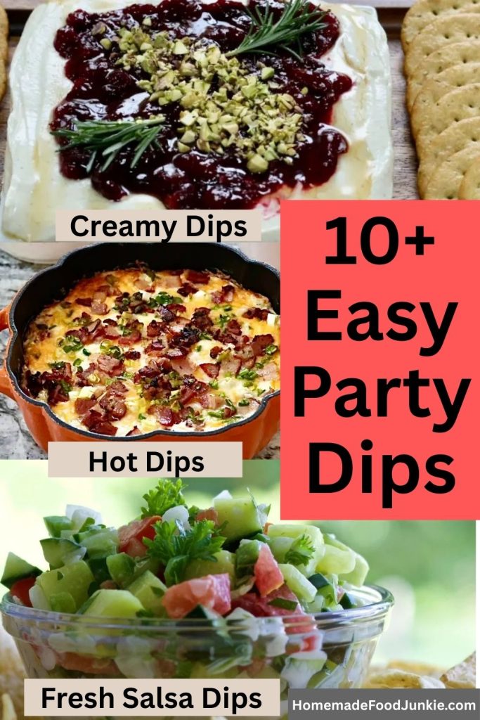Party Dips Recipes: Easy Crowd-Pleasing Dips for Entertaining 10 party dips recipes pin