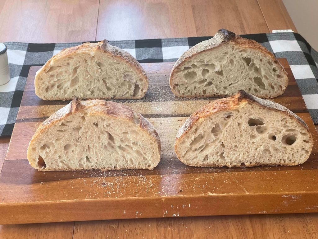 How to Control Sourdough Crumb (Open vs Soft Sandwich Style) 4 crumb structure comparison