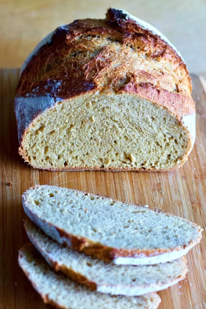 white whole wheat sourdough crumb