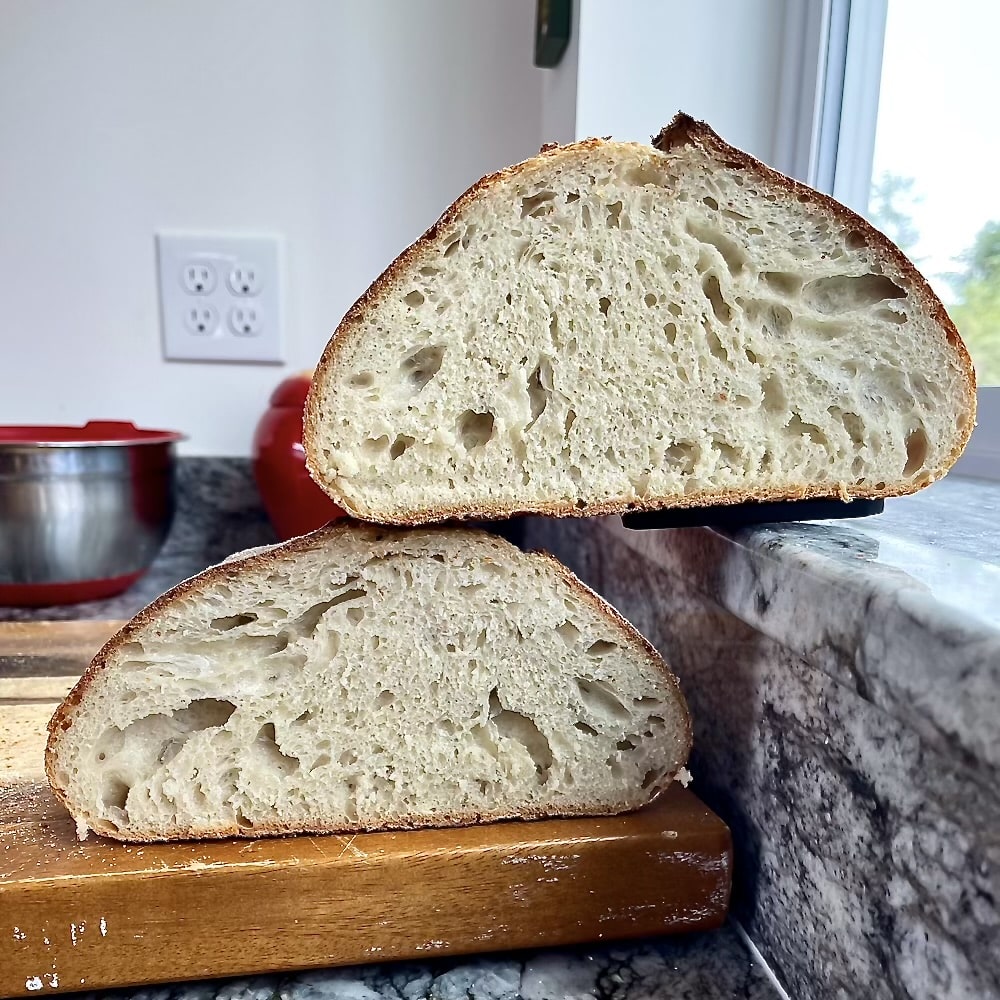 How to Control Sourdough Crumb (Open vs Soft Sandwich Style) 12 sourdough bread with a crispy crust and moderately open crumb