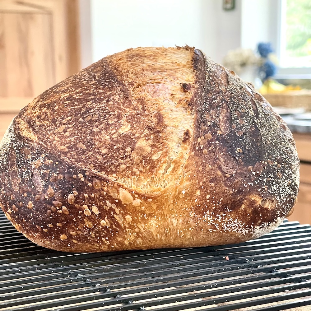 open score sourdough boule