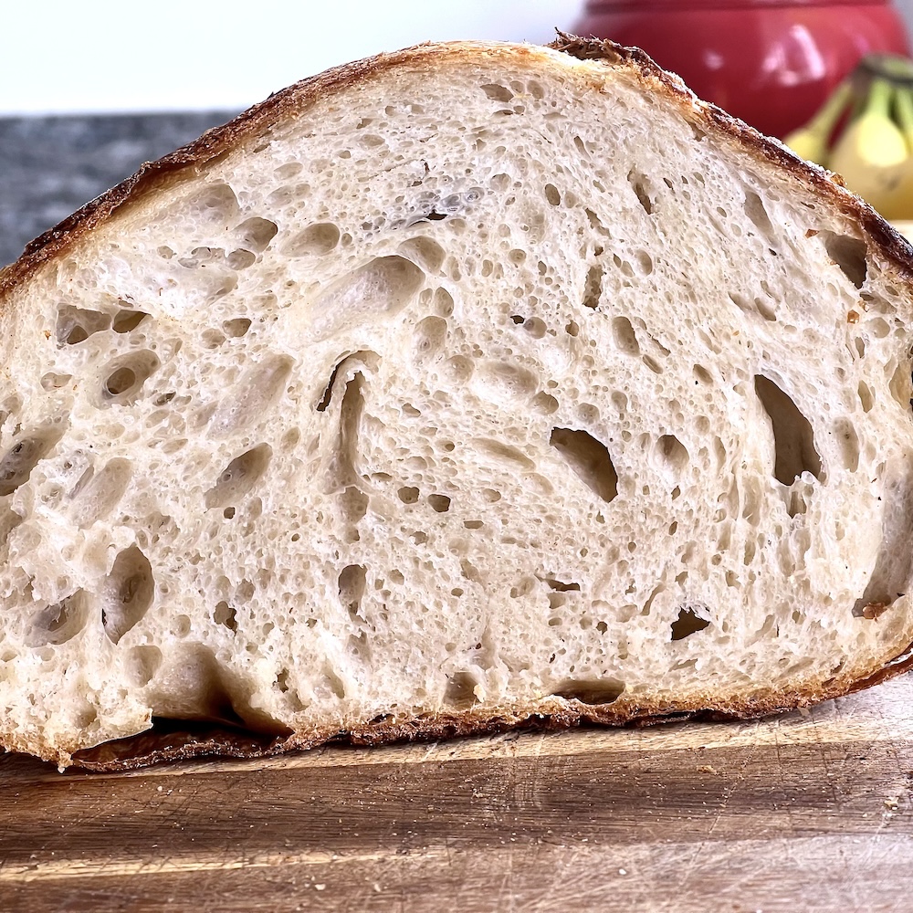 how to get crispy sourdough crust