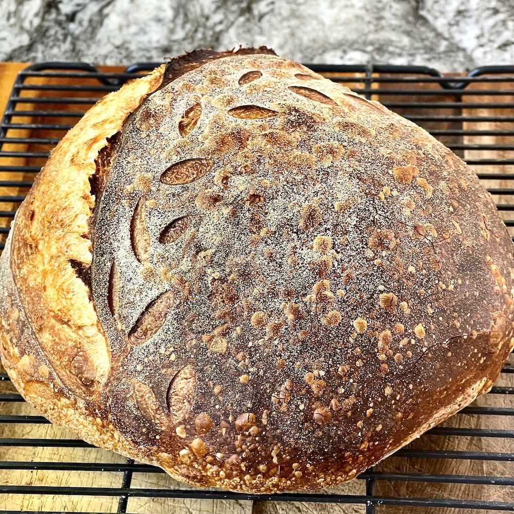 crispy sourdough crust