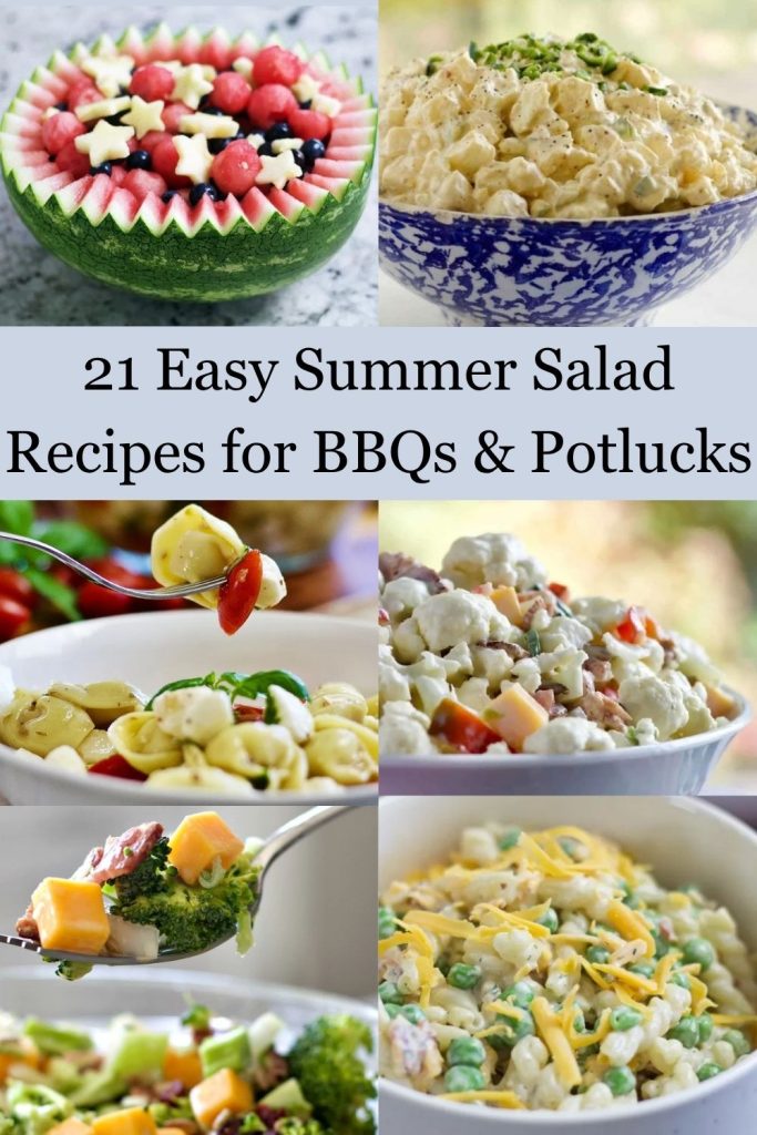21 summer salad collection pin image