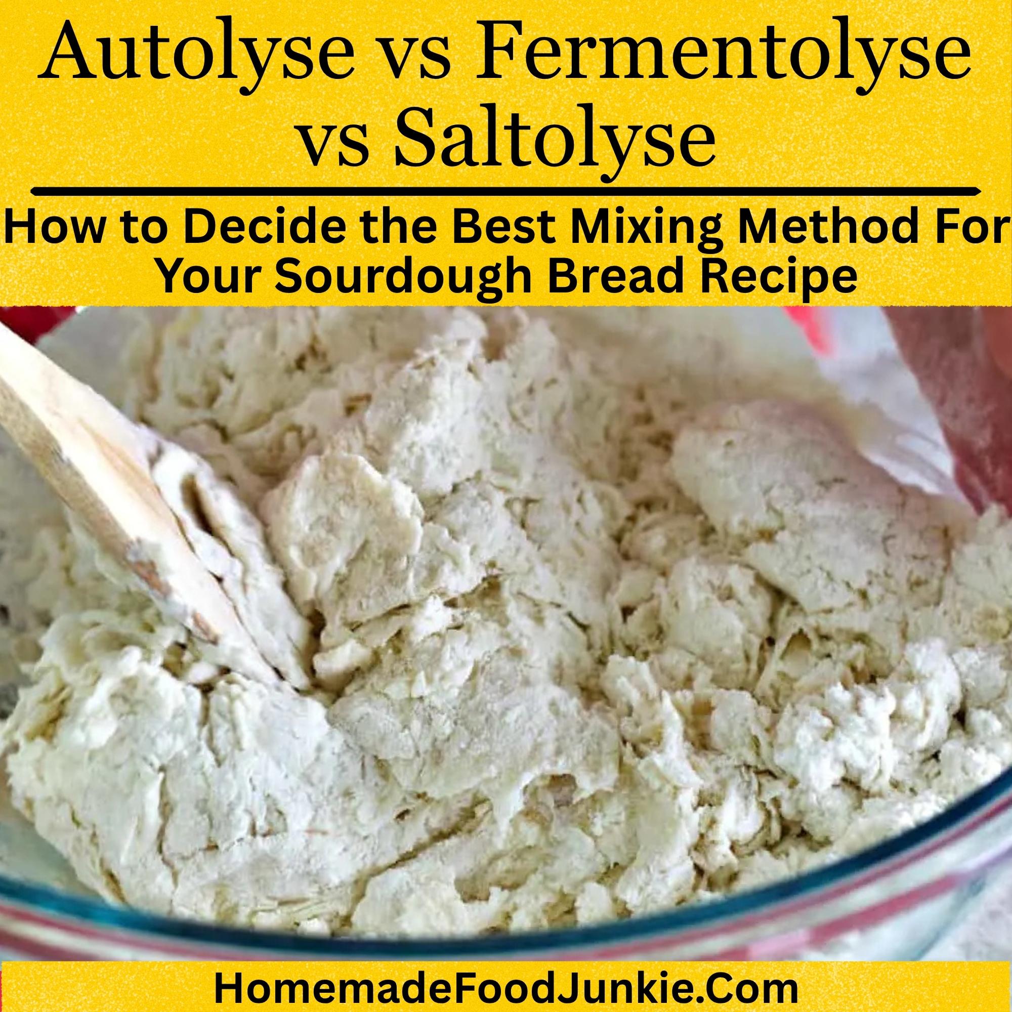 Autolyse, Fermentolyse ve Saltolyse