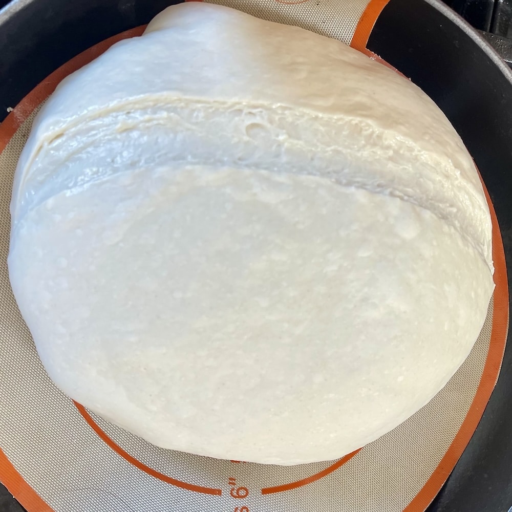 coiled dough, ready to bake
