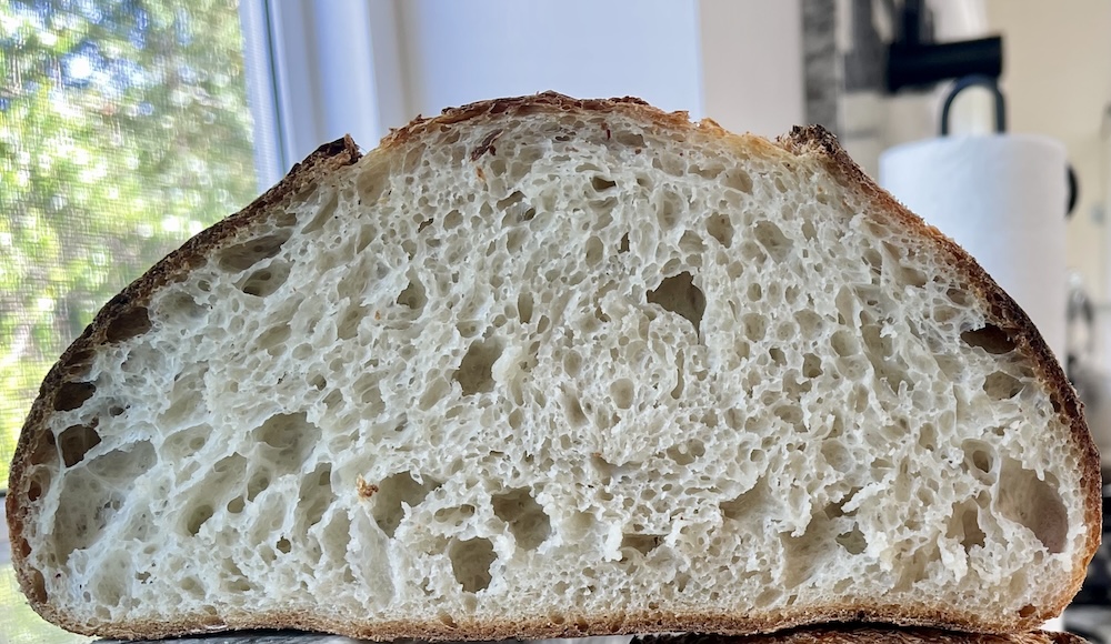 bassinage bake crumb using Rubaud mixing