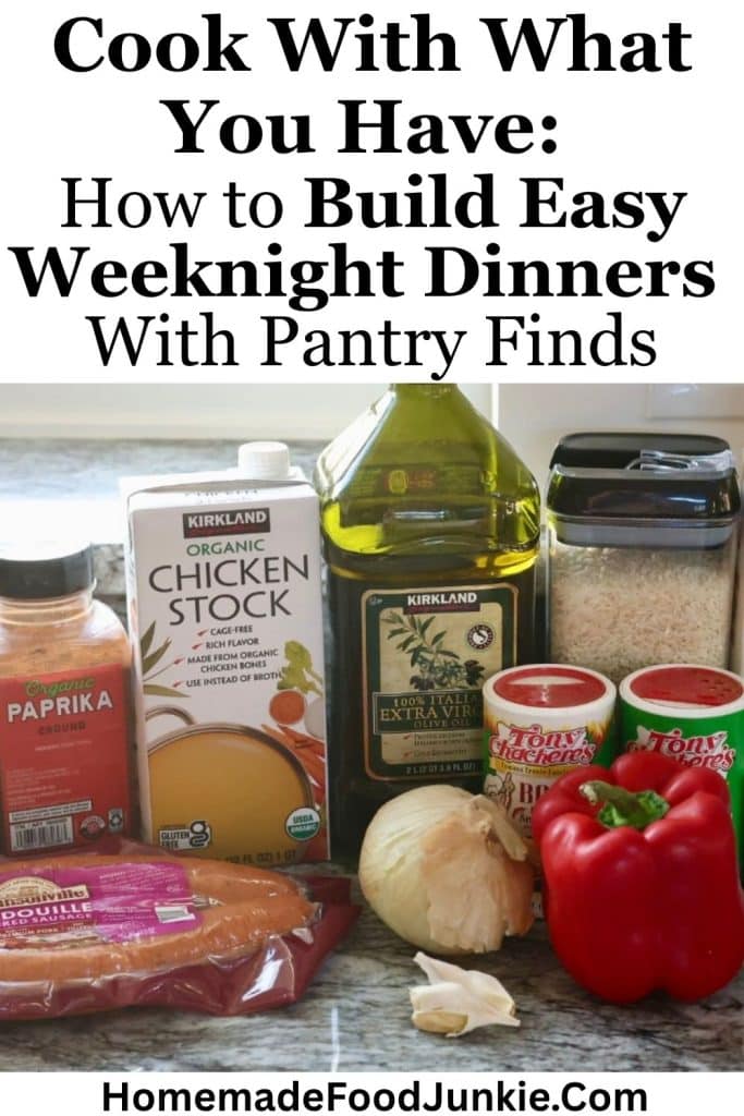 collection of ingredients for an easy weeknight meal